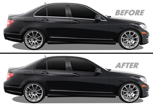 Chrome delete blackout vinyl - blackout,